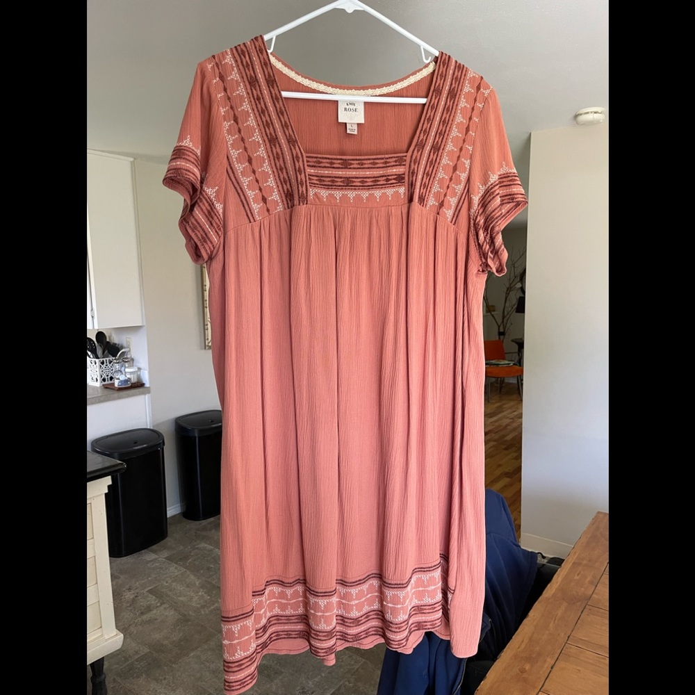 Embroidered Summer Tunic Dress